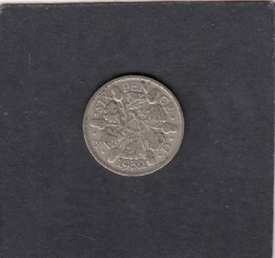 Beschrijving: 6 Pence GEORGIUS V